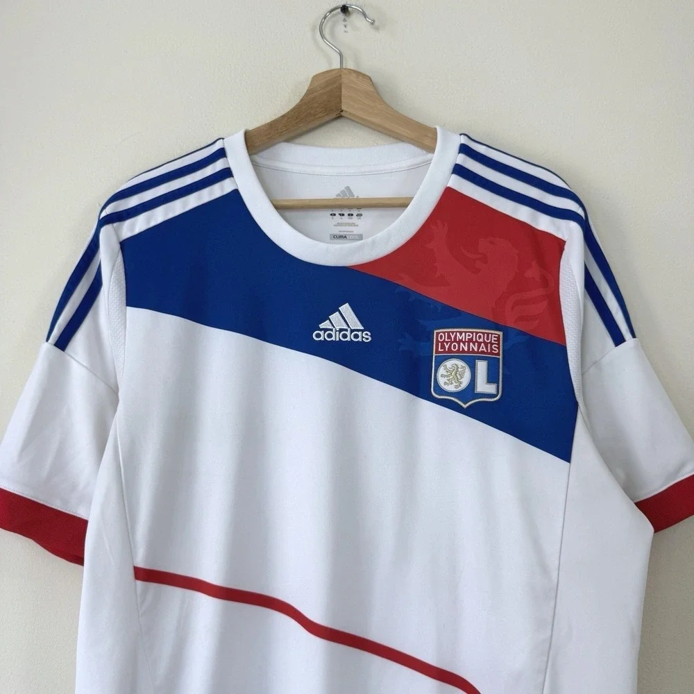 Adidas Olympique Lyonnais White Jersey - Large
